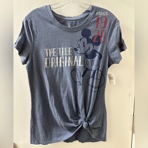 Disney Blue Mickey Mouse Short Sleeve Tee